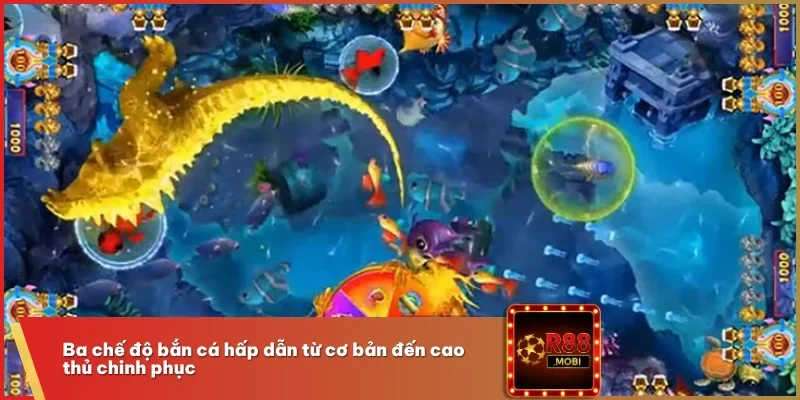 Ba chế độ bắn cá hấp dẫn từ cơ bản đến cao thủ chinh phục